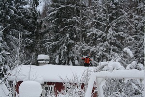 Petteri vanhan saunan katolla